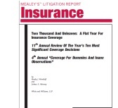 Photo for Two Thousand And Unleaven: A Flat Year For Insurance Coverage
