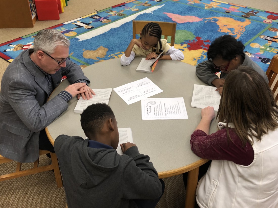 Reading to students