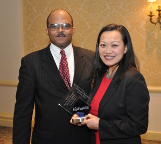 Wes Paynce Accepting an Award